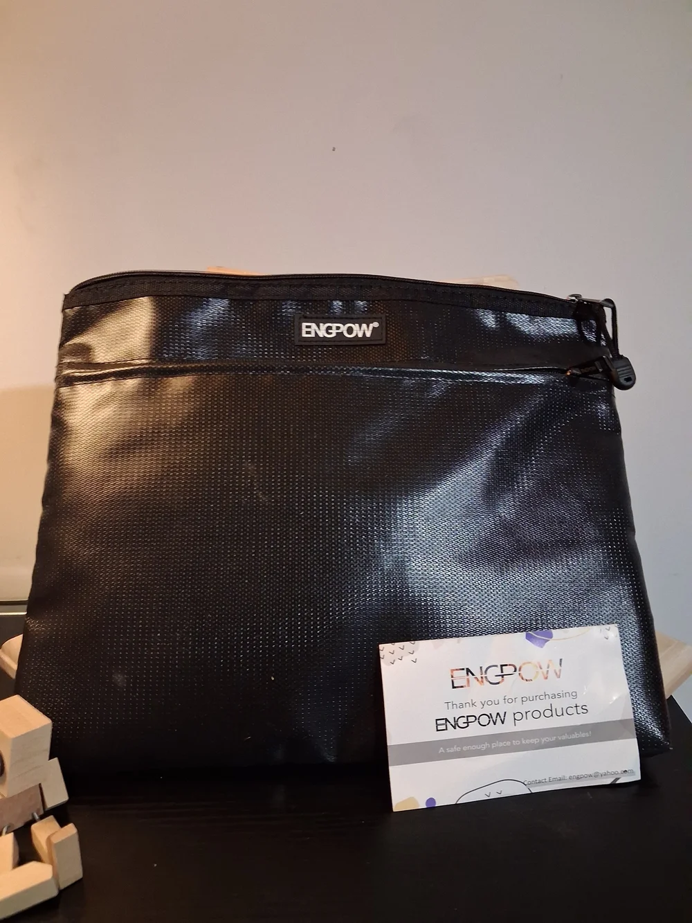 Black Travel Storage Pouch